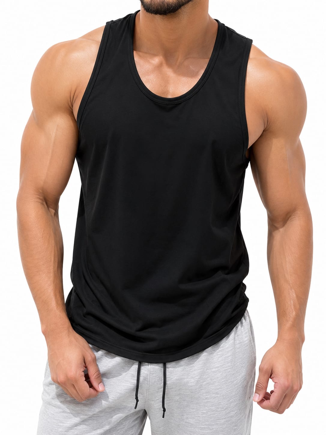 Black Stringer Racerback Gym Tank