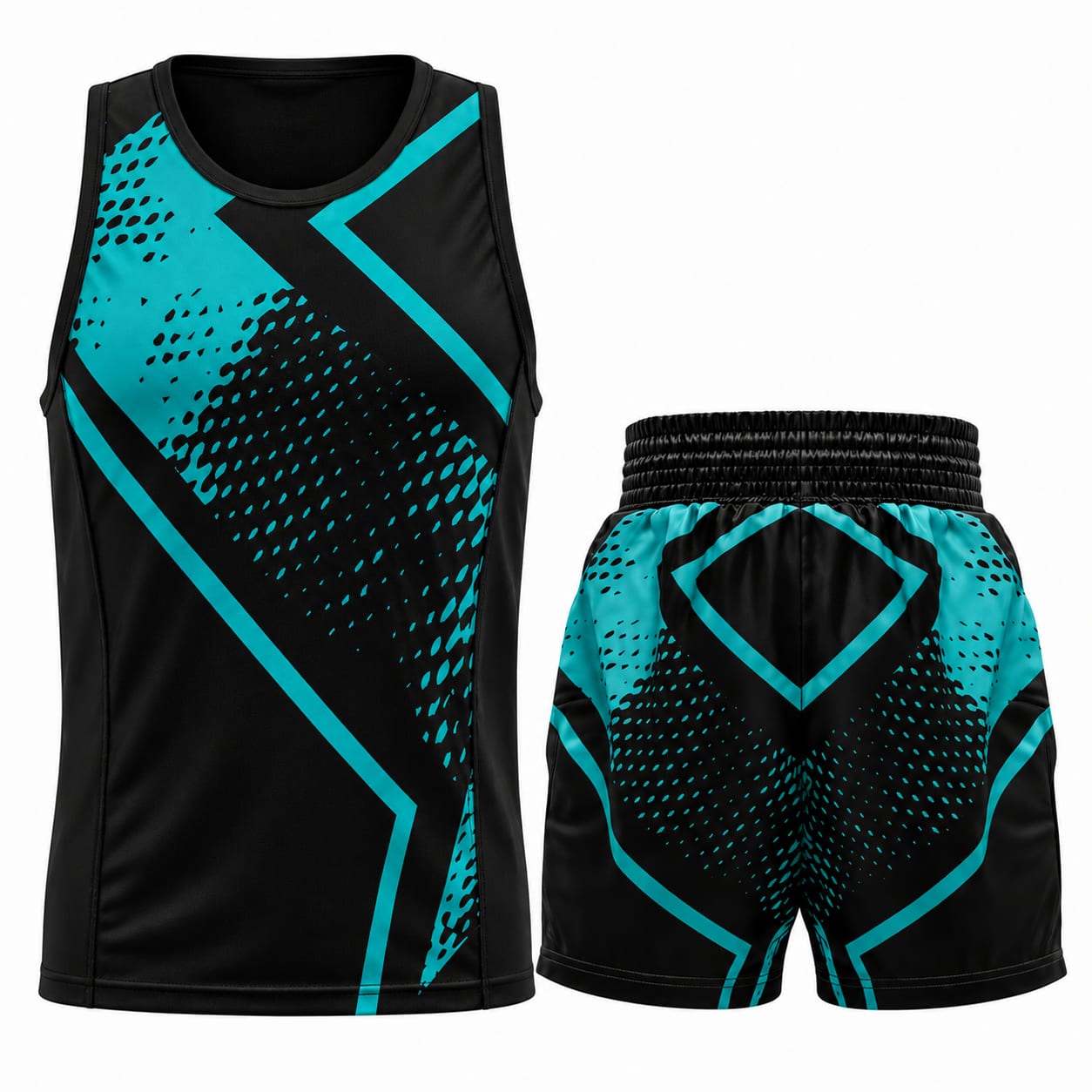 MMA Fight Kit Black Teal
