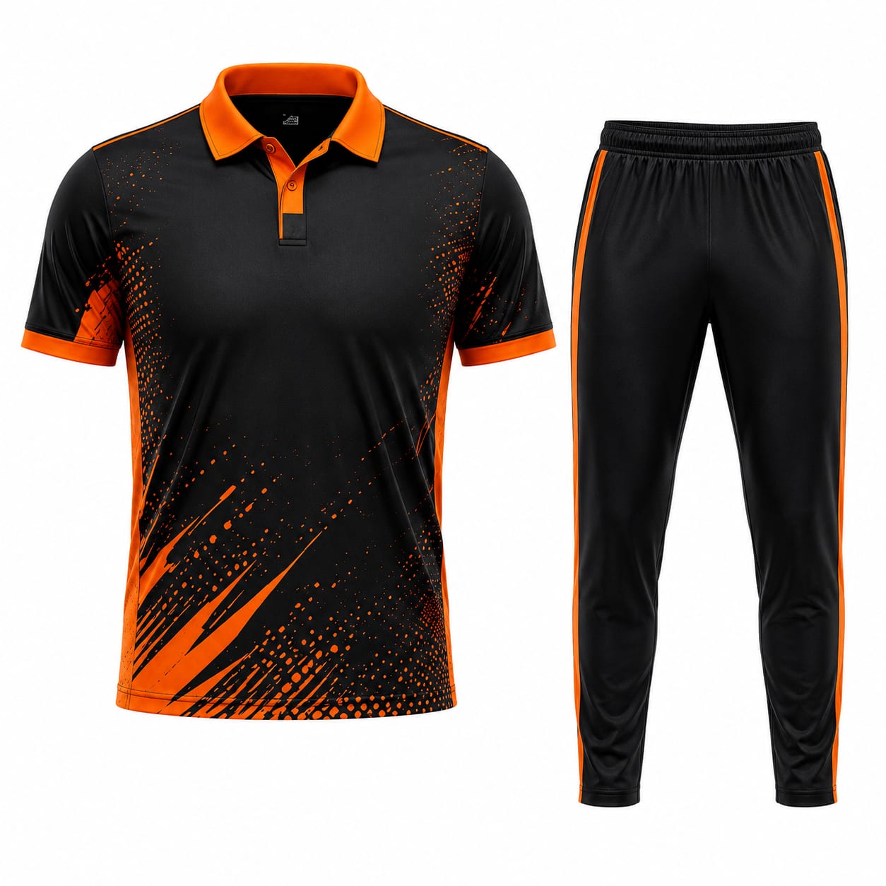 Cricket Kit Black Orange Splash