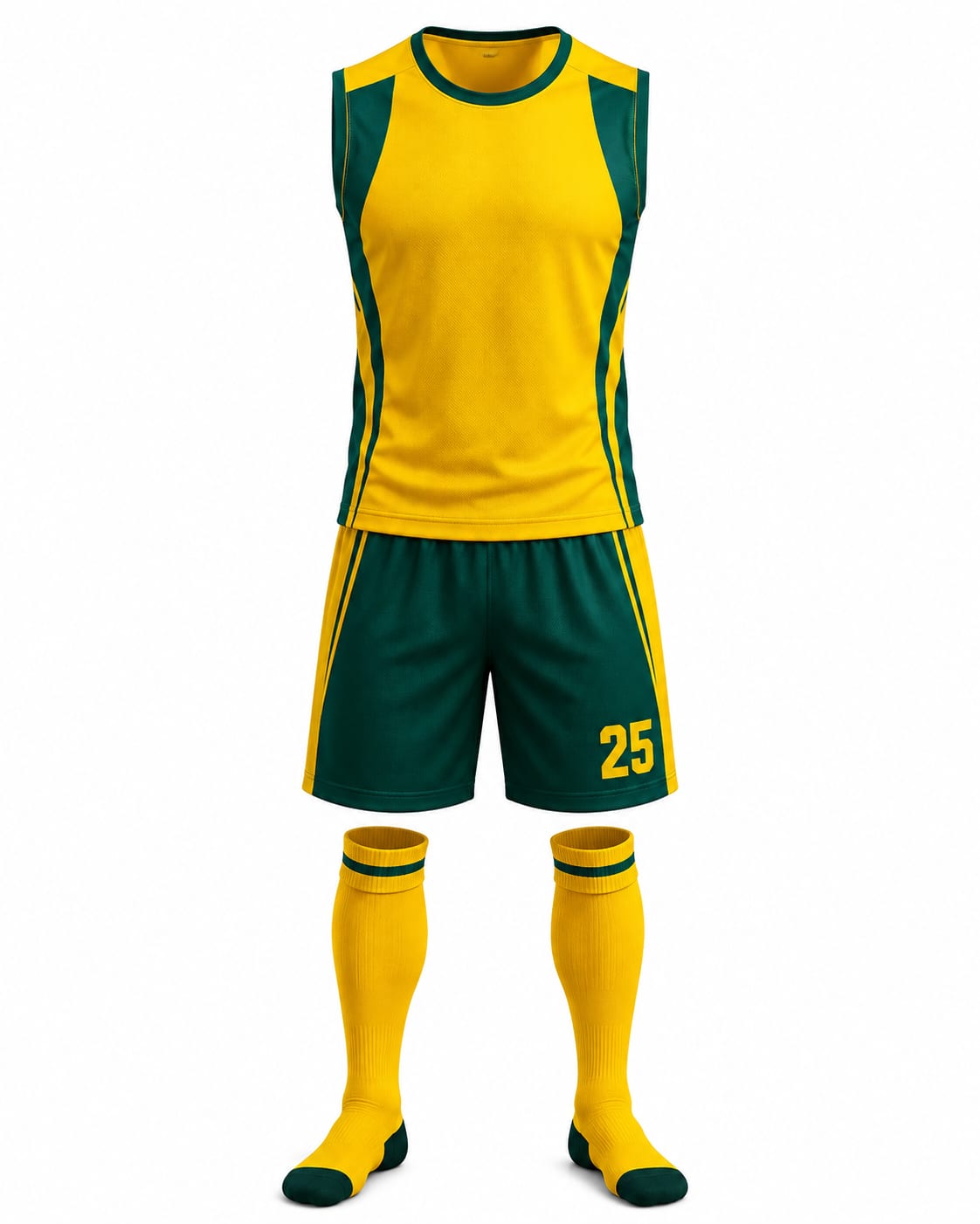 Yellow Green Hockey Uniform Set