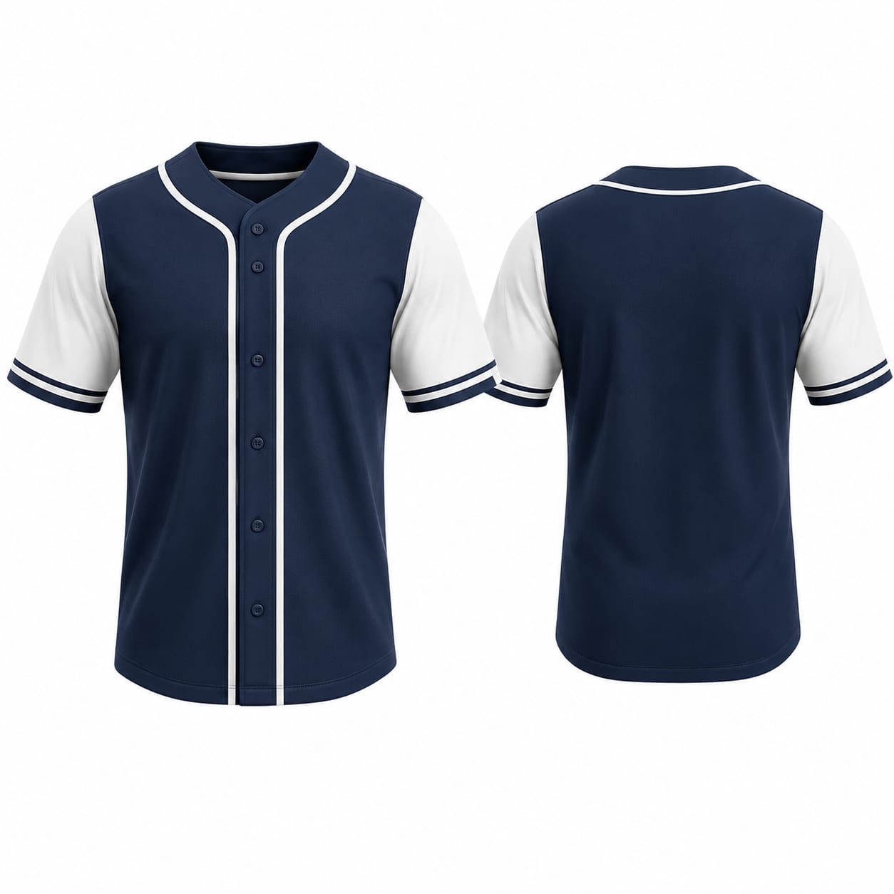 Baseball Jersey Navy White Raglan