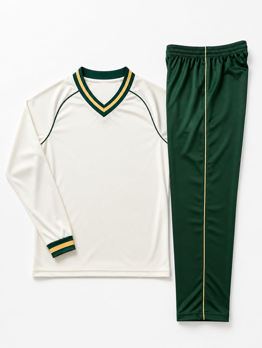 Cricket Test Kit White Green Gold